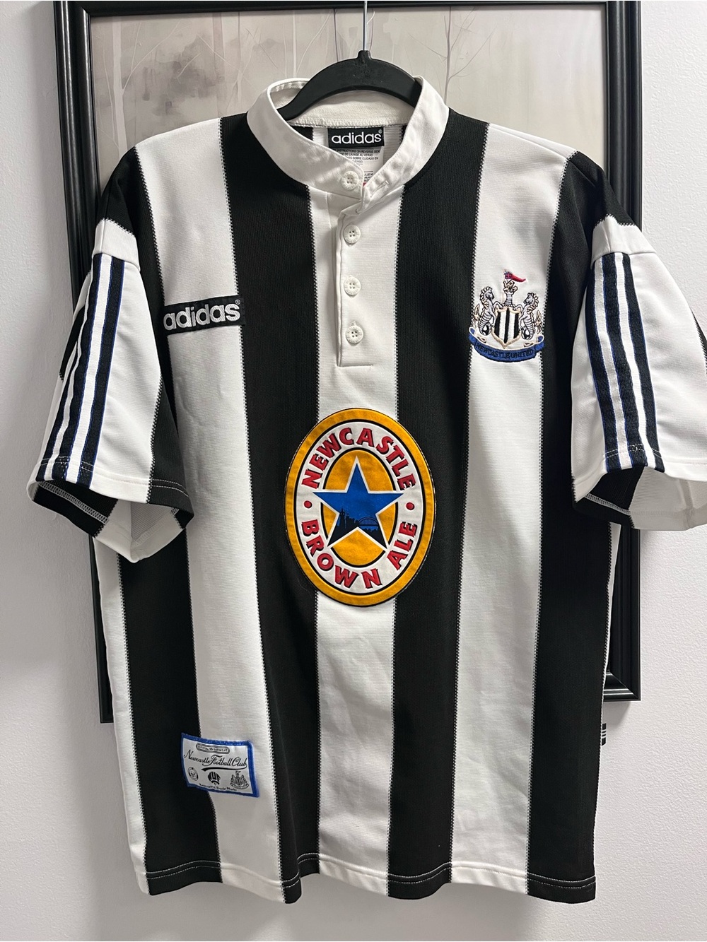 Newcastle 90s authentic home jersey